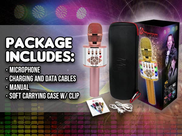 Mainstream Source - Wholesale Musical Instrument - Mainstream Source® Wireless Bluetooth Karaoke Microphone – H17