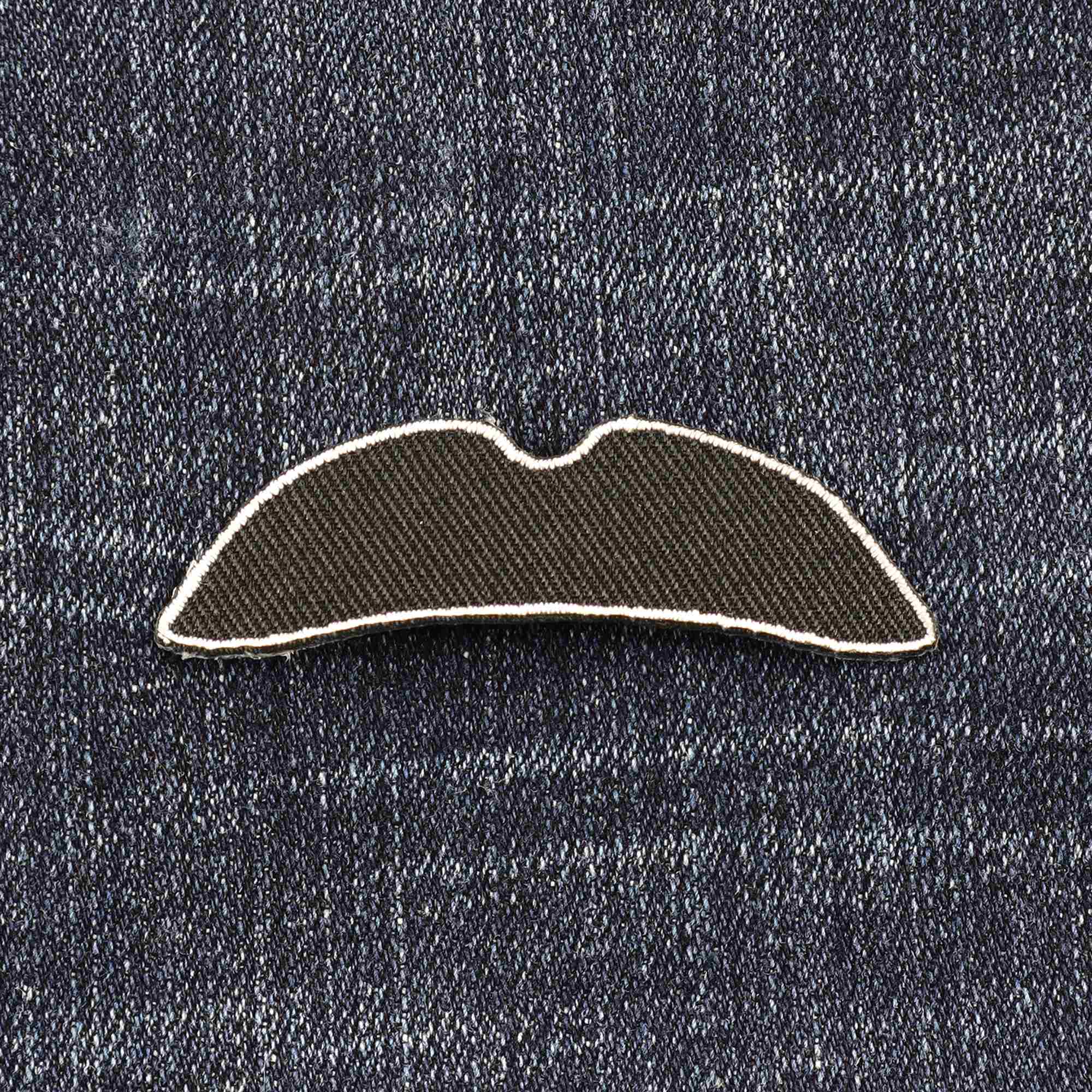 Tribal Trade GmbH - Wholesale Patch - Mustache thick curved mustache sticker patch2