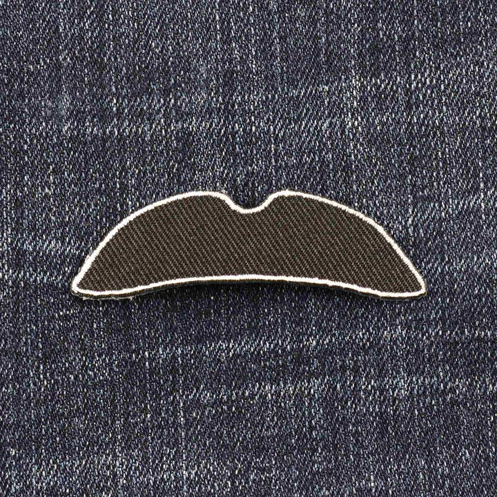 Tribal Trade GmbH - Wholesale Patch - Mustache thick curved mustache sticker patch2