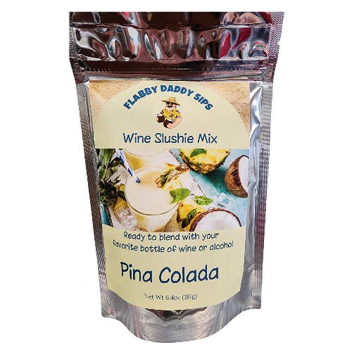 Flabby Daddy Sips - Wholesale Cocktail mix/syrup - Pina Colada Wine Slushie Mix 3