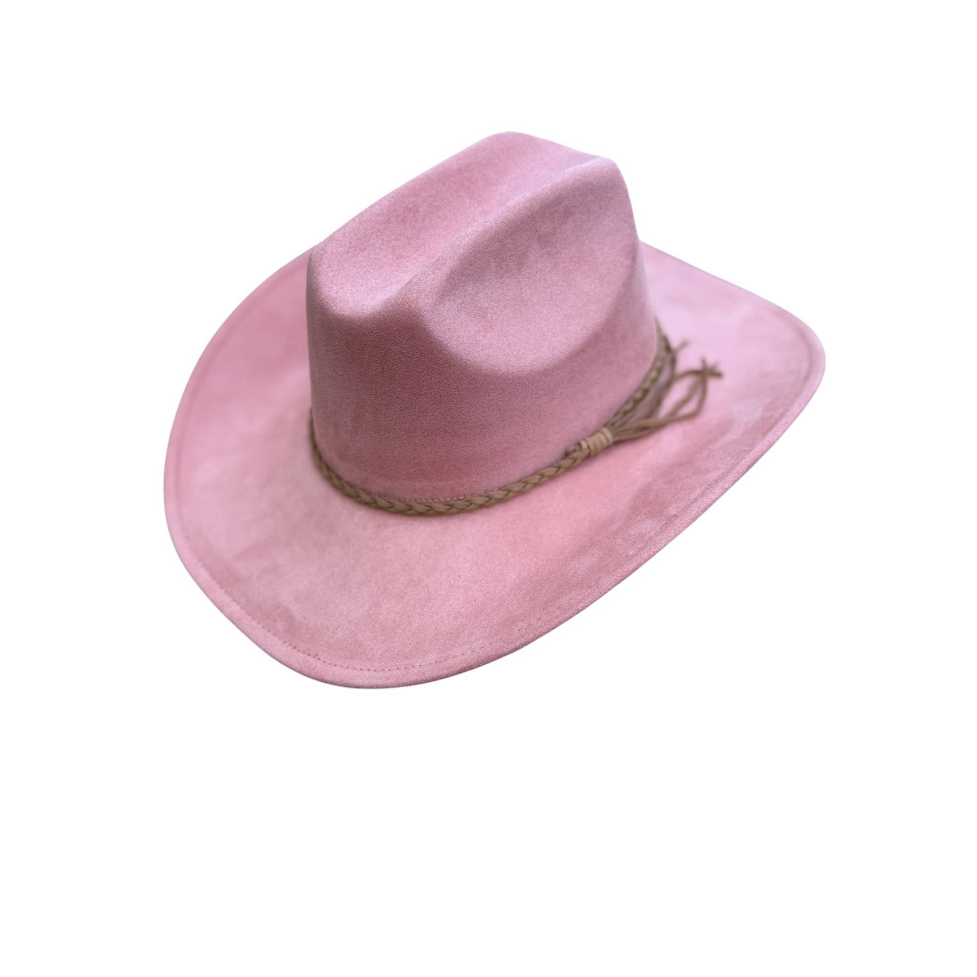 Portia Hat - Venta al por mayor Sombrero cowboy - Mujer - Sombrero de vaquero estilo ganadero de ante vegano con banda de ante14