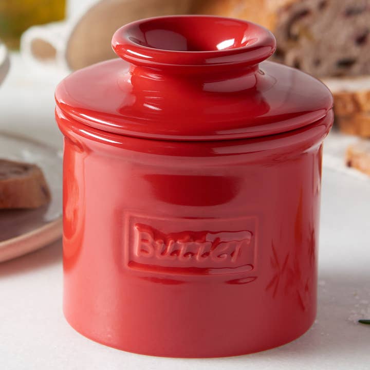 The Original Butter Bell® Crock - Vendita all'ingrosso Burriere - Il coccio originale Butter Bell® - Café Maraschino Red3