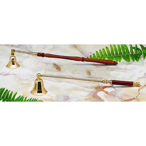 Biedermann & Sons - Wholesale Candle snuffer - 11" Long Brass / Wood Candle Snuffer - Box of 6
