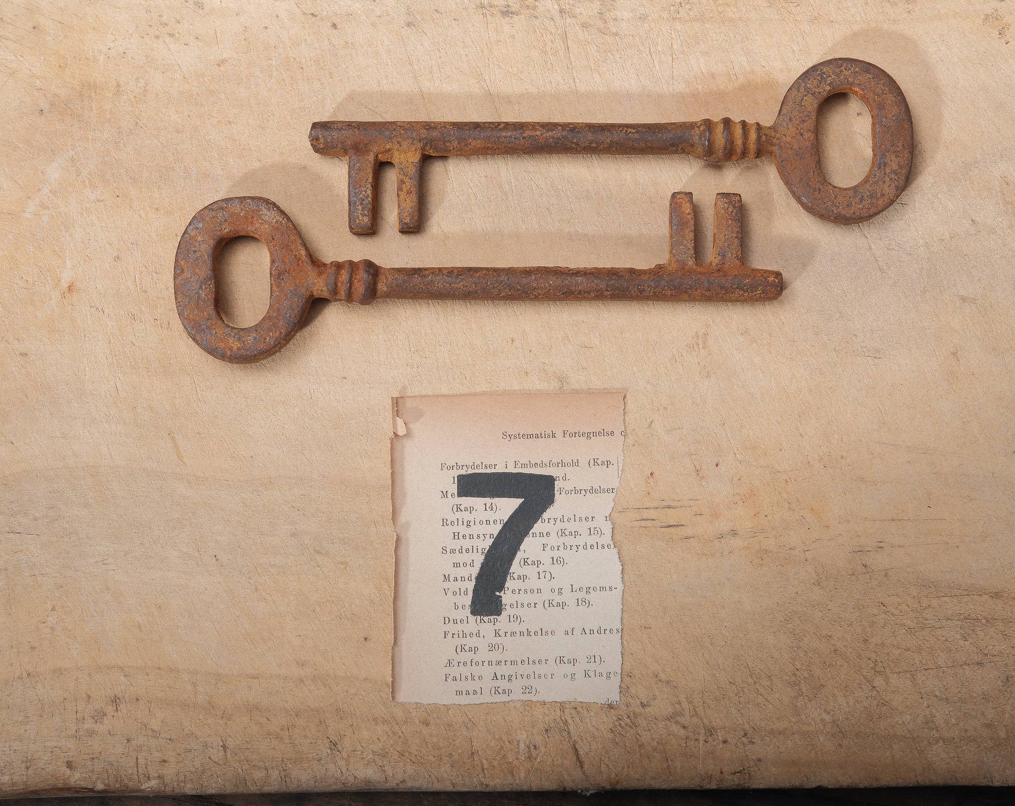 Golden Oldies Antiques - Vente Décorations de table - Reproduction Clé Squelette en Fer Style Vintage6