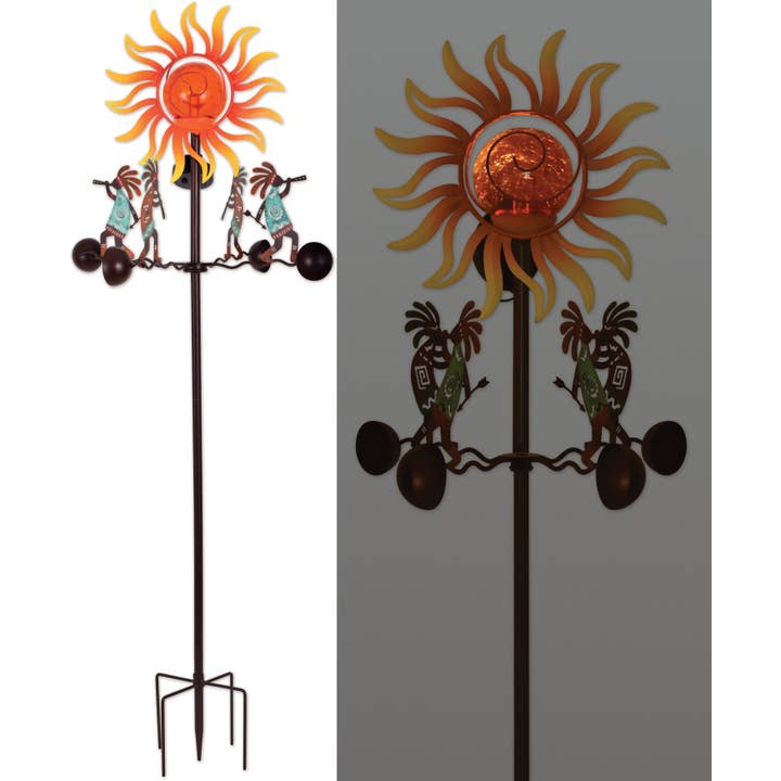 Kokopelli Solar Spinner Pfahl - 95196 für den Großhandel von Sunset Vista Designs