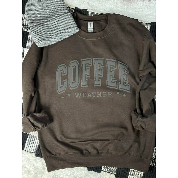 Veste polaire Coffee Weather Puff pour la vente par MidWest Tees
