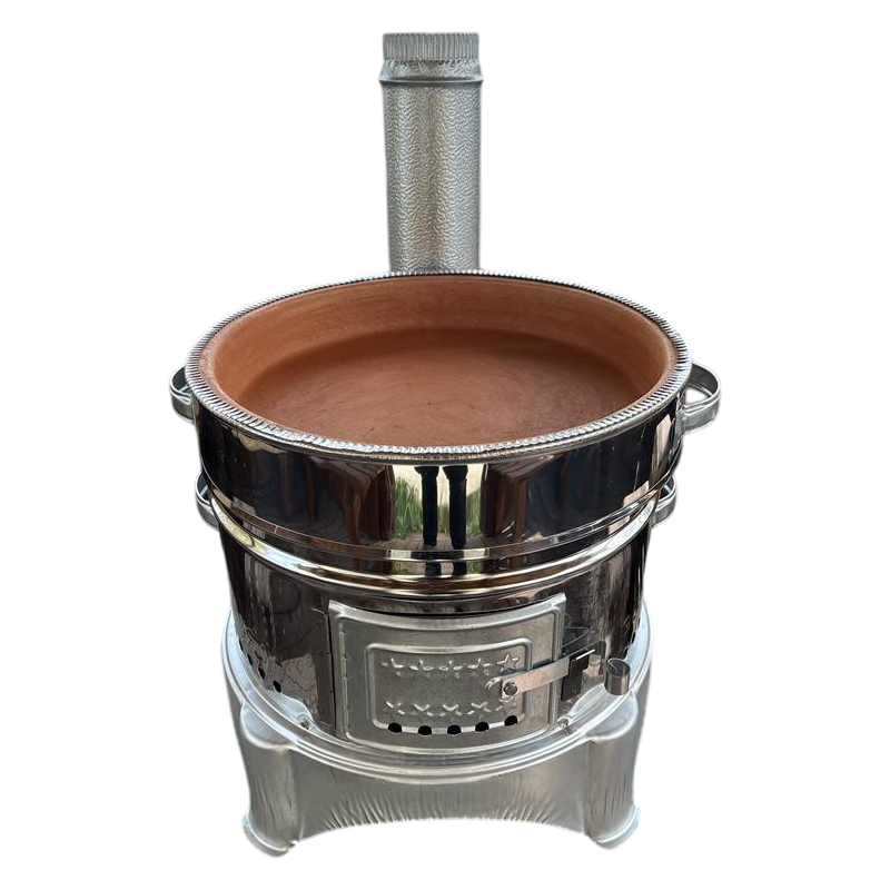 Hakan - Wholesale Outdoor Grill Tools - Portable Guvec Mangal Soba Clay Grill Barbecue Stove 15 in 17