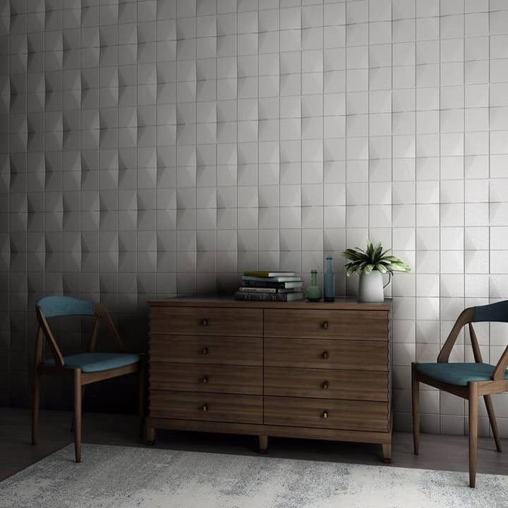 Panneau mural 3D carré sans faille pour la vente par Articture