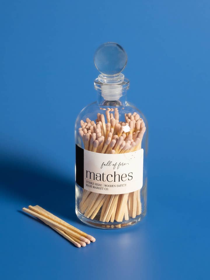 Full of Fire Light Pink Matches for wholesale by Made Market Co.