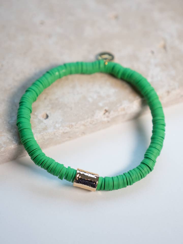Color Pop Bracelet, Kelly Green for wholesale by Haven