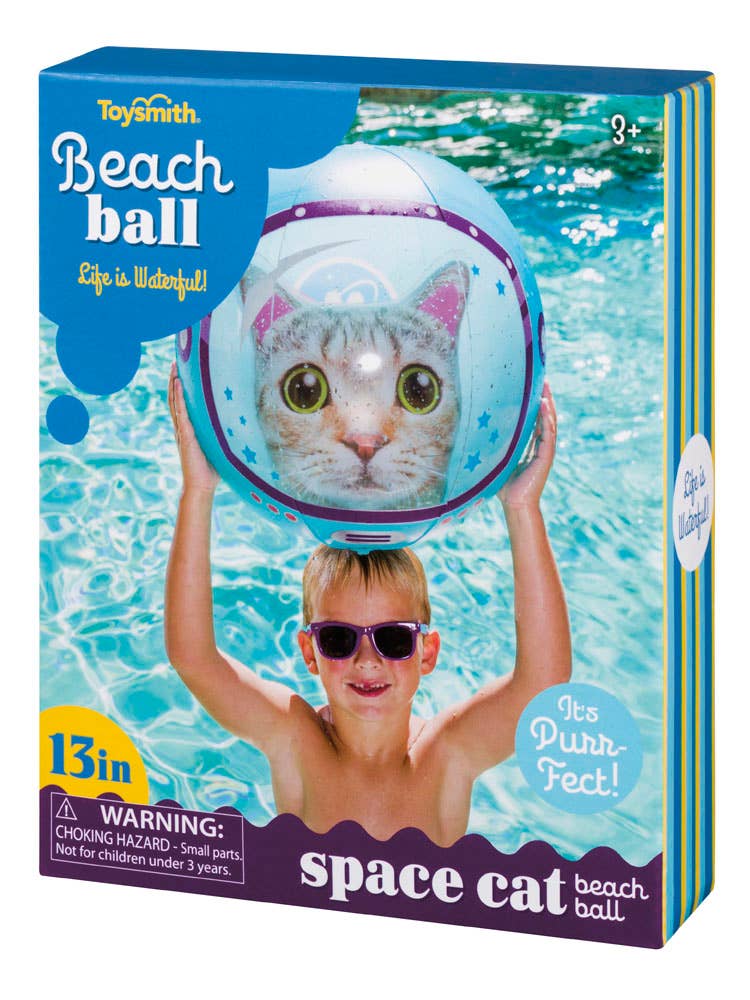 Toysmith - Wholesale Inflatable Toy - Kids & Baby - Space Cat Inflatable Beach Ball