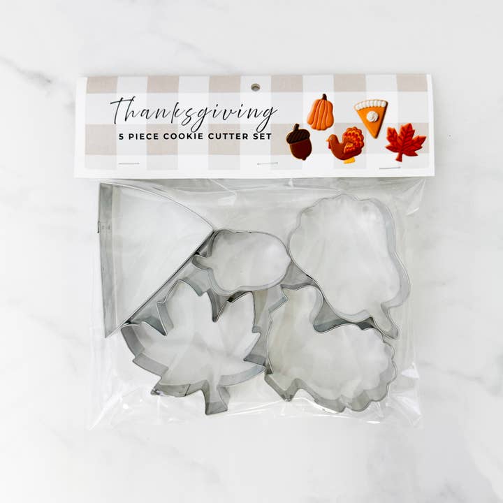 CookieCutter.com - Wholesale Cookie Cutter - Thanksgiving Cookie Cutter 5 Pc Set HS05631