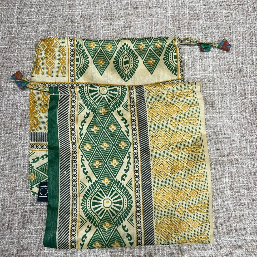 House of Kraft Jewelry & Accessories - Wholesale Gift Bag Set/Pack - Gift Pouches | Upcycled Silk Pouch | Pack Silk Gift Pouch17