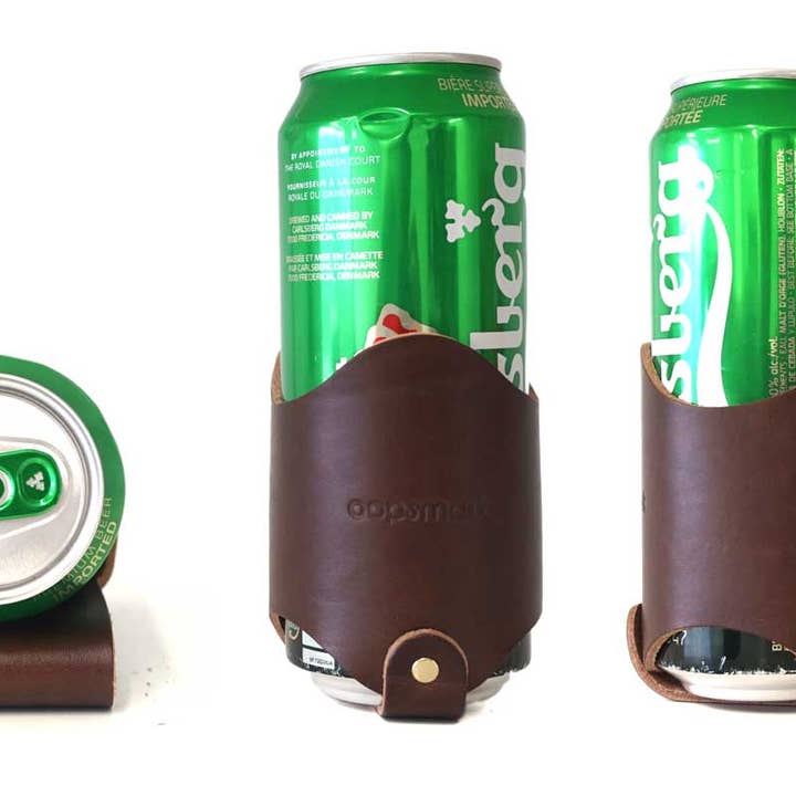 Oopsmark - Wholesale Heuptasje - Heren - Holster met leren bierriem