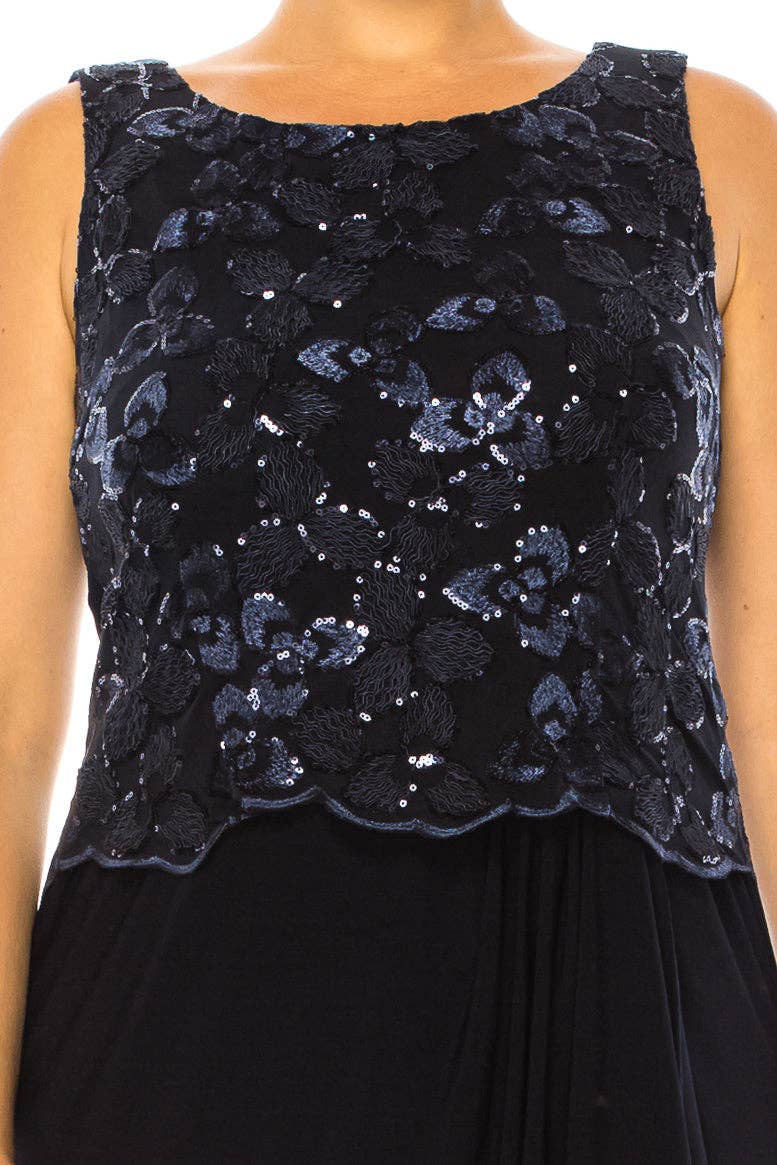 NAVY Brianna Milay 2-Pc Sequin Embroidered Jacket Dress for wholesale on Faire4