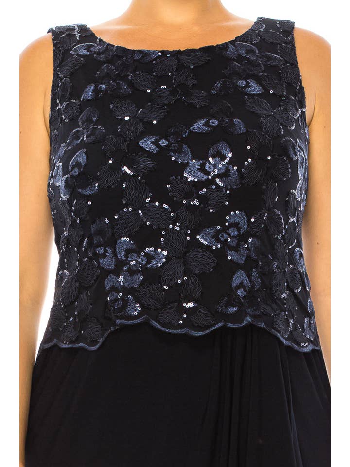 NAVY Brianna Milay 2-Pc Sequin Embroidered Jacket Dress for wholesale on Faire4