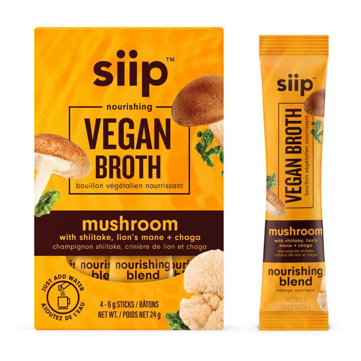 Vegan Mushroom Broth- Shiitake, Lion's Mane + Chaga- 4 Pack and other Purchase Wholesale vegan meal. Free Returns & Net 60 Terms on Faire trending on Faire.