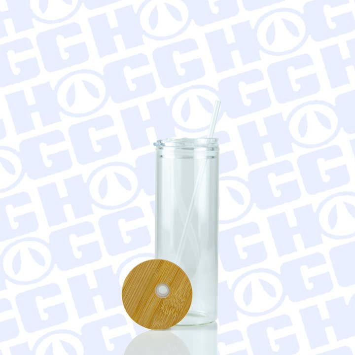 Hogg Outfitters - Wholesale Insulated Mug/Tumbler - 20oz SUBLIMATION CLEAR GLASS SKINNY DUO TUMBLER