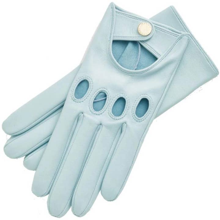 Charlotte Nappa Turqoise leren autohandschoenen voor wholesale door 1861 Glove Manufactory