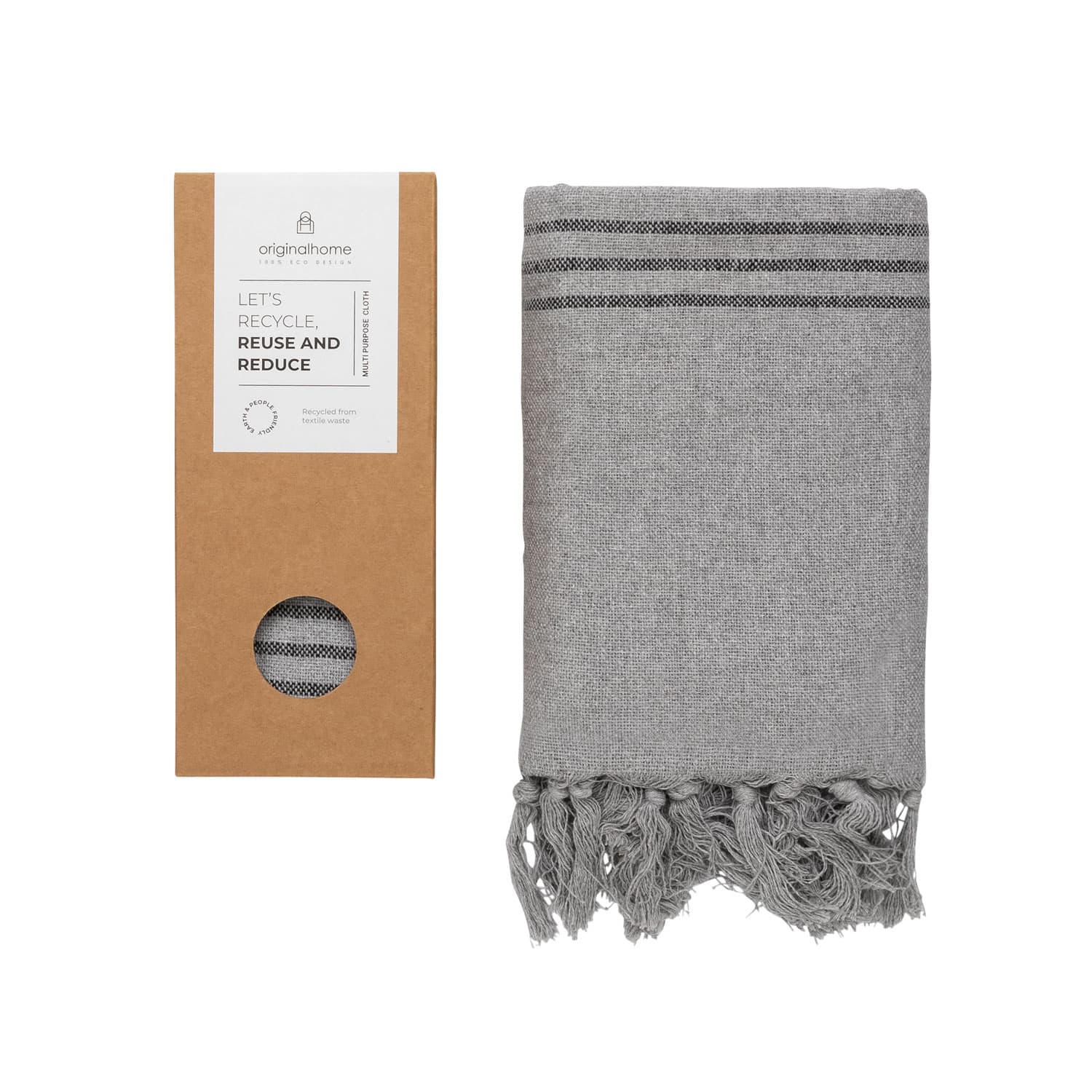 Originalhome – Engroshandel Tæppe – Multipurpose klud S i genbrugstekstil 85 x 175 cm3