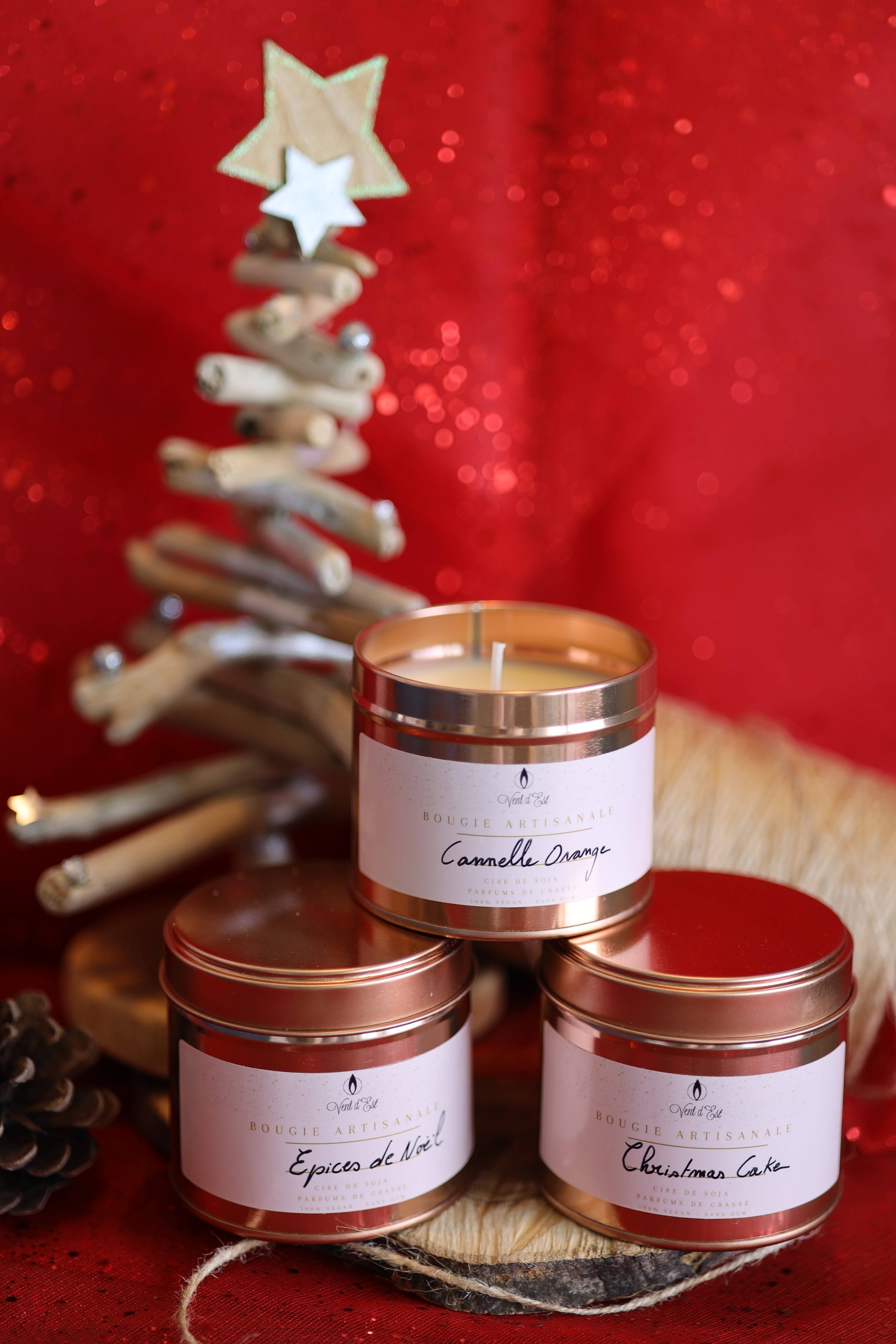 Bougies Vent d'Est - Wholesale Jar/Filled Candle - Christmas 3-Scent Candle Pack