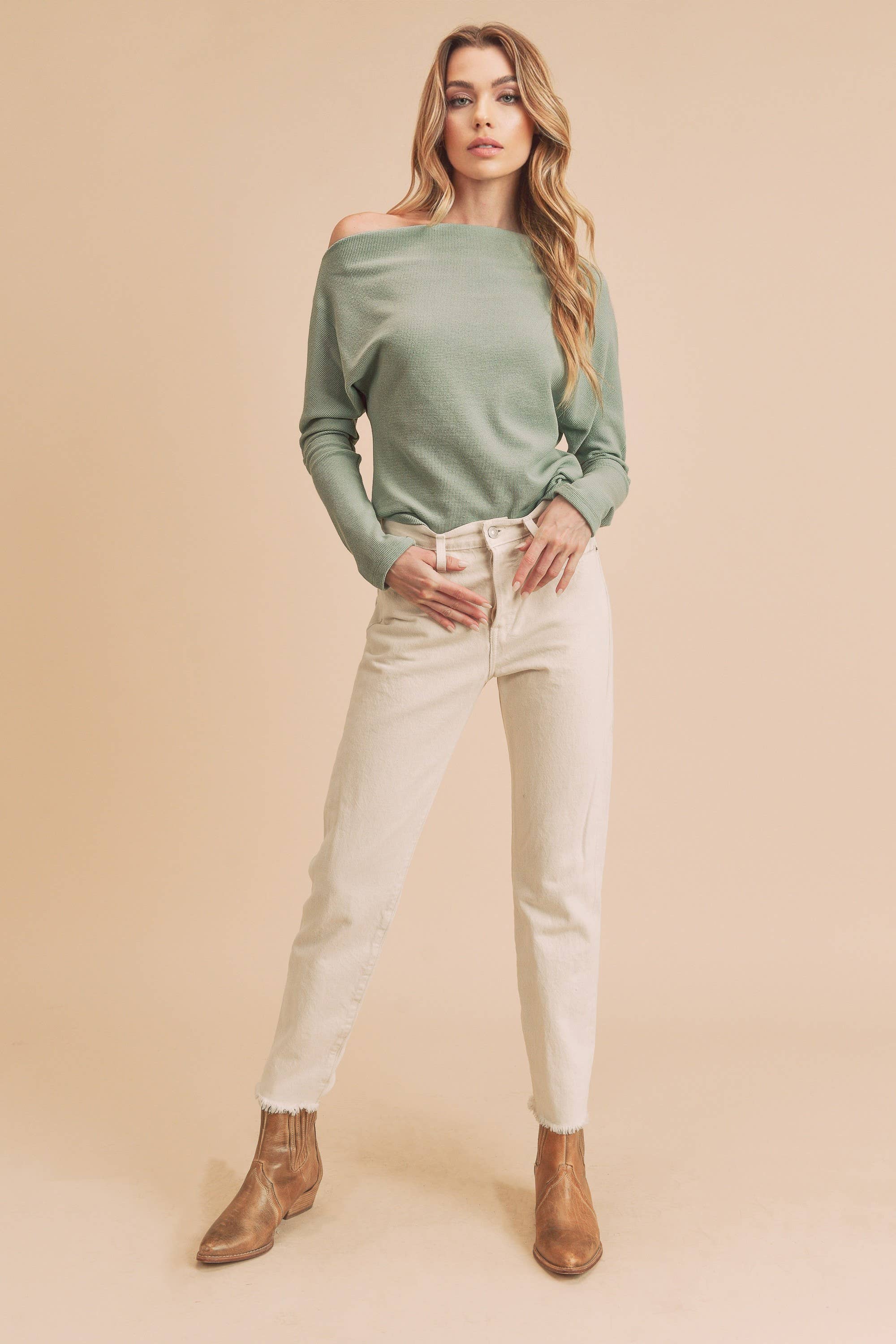 AEMI + CO – wholesale Knit top – Women's – 8114BN Lula Thermal Top 532