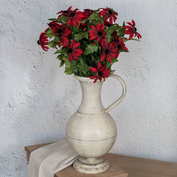 Ragon House - Wholesale Kunstbloemen - 29" RODE CHATEAU ZWARTE SUSANNE1