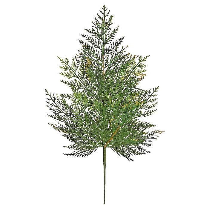 Select Artificials, Inc. - Wholesale Artificial Plant - Mixed Cedar Spray, 23", Green
