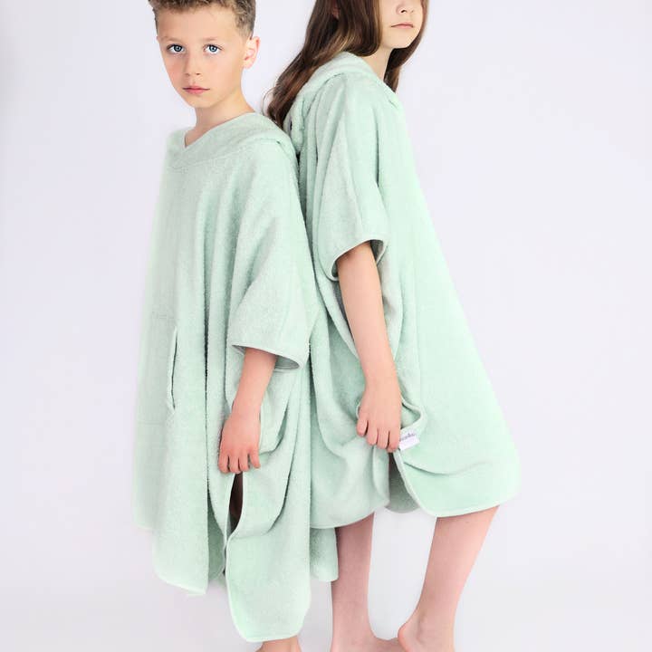 DreamBuy – Engroshandel Håndklæde poncho - Børn og baby – Frog Dyr Børn Hooded Håndklæde Poncho 100% Kæmmet Bomuld1