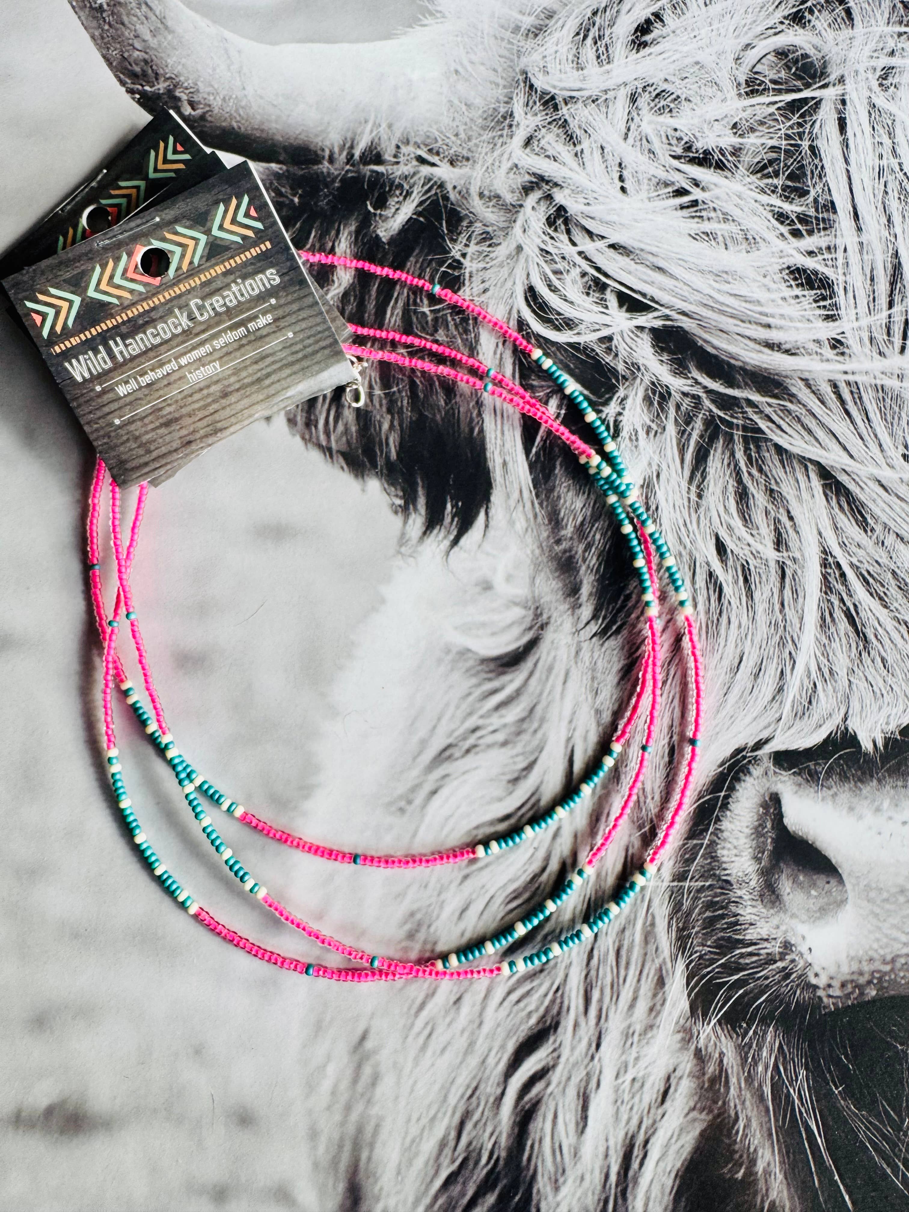 Wild Hancock Creations - Wholesale Choker/Collar - Seed Bead Choker/Neon Choker/Minimalism Choker/Layering 2