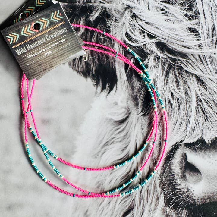 Wild Hancock Creations - Wholesale Choker/Collar - Seed Bead Choker/Neon Choker/Minimalism Choker/Layering 2