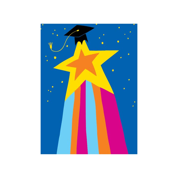 Star Rainbow - Graduation Greeting Card for wholesale by GreatArrow Graphics