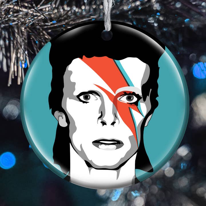 David Bowie Holiday Ornament for wholesale by Citizen Ruth