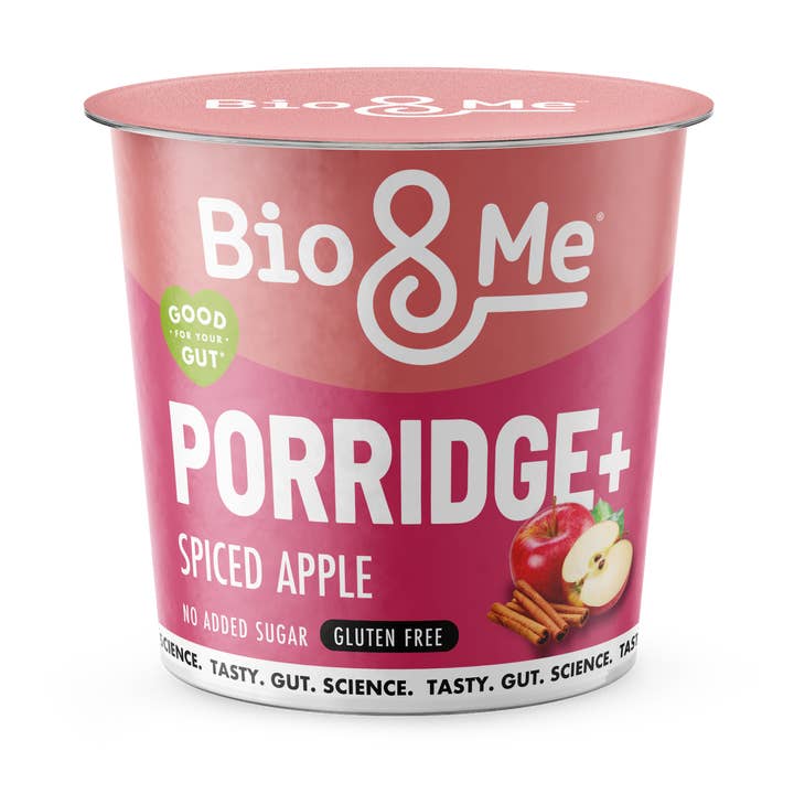 Spiced Apple Gluten Free Gut-Loving Porridge Pot - 58g for wholesale by Bio & Me