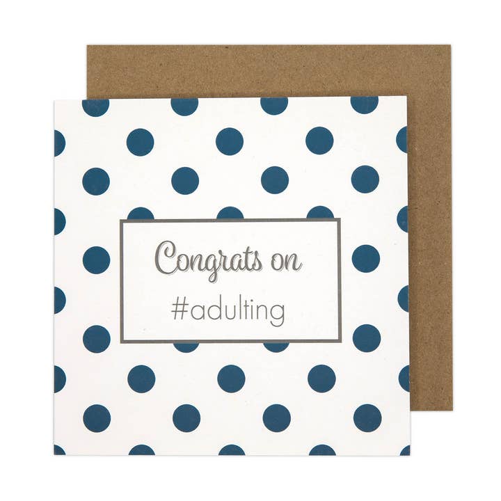 Congrats on Adulting Card for wholesale by The Crafter Way