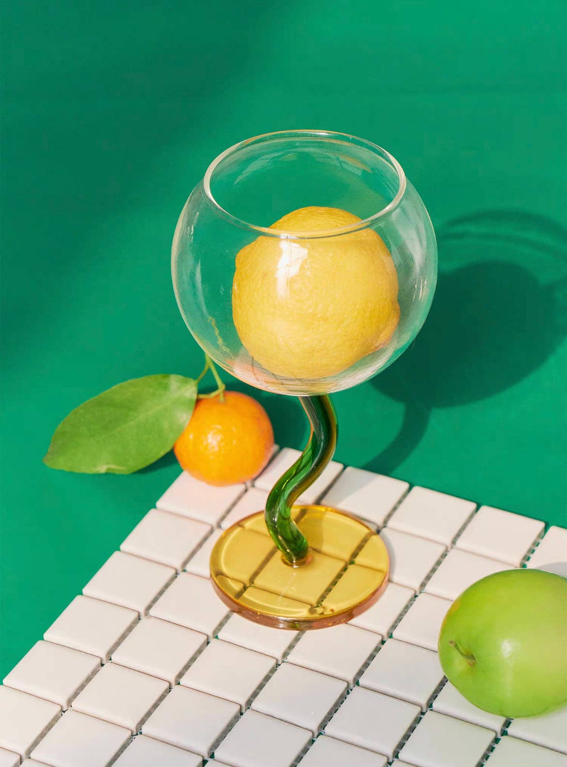 INSPECIAL HOME - Wholesale Wine Glass - Case of 40 Bubble Goblet, Retro Coloured Wine Cocktail Glass5