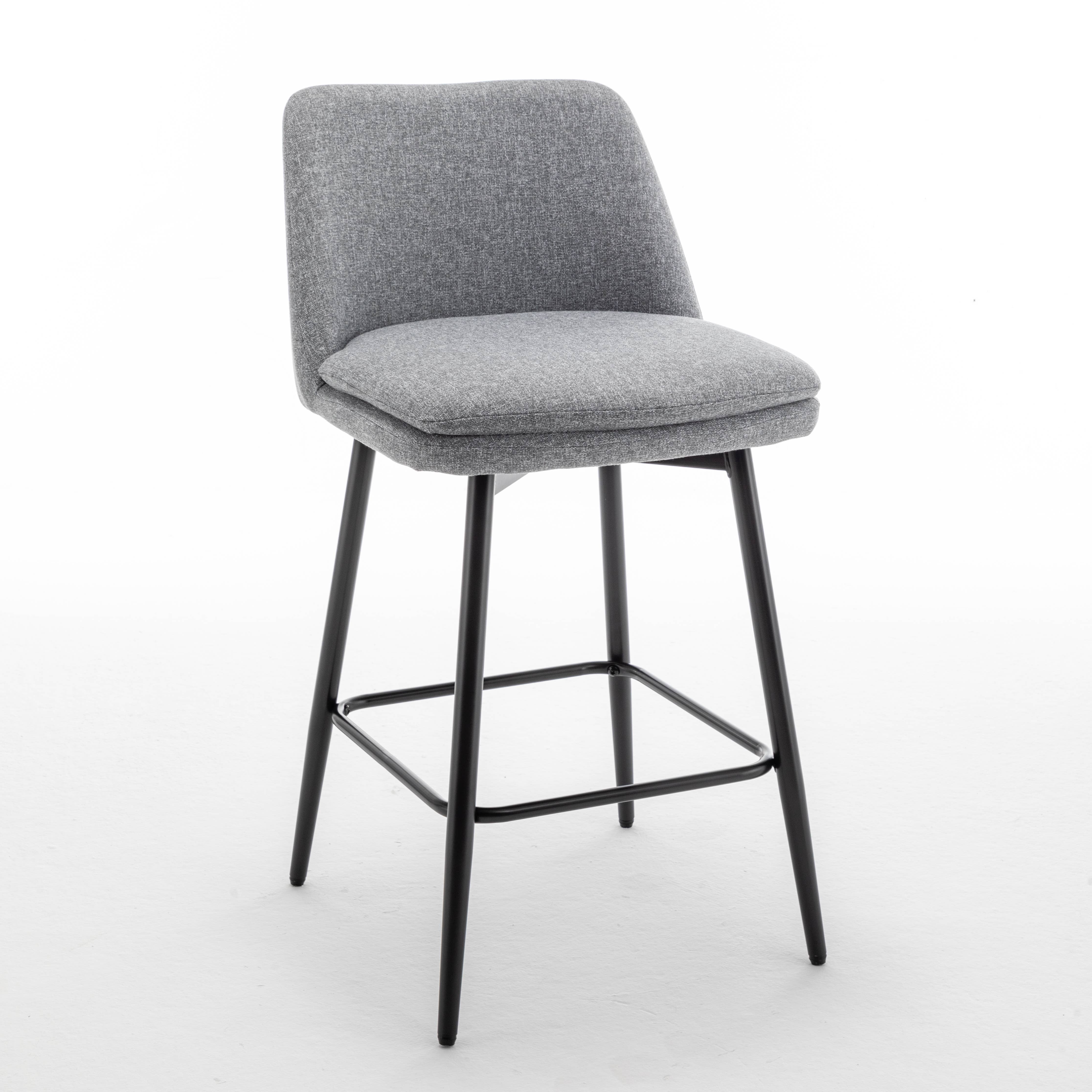 HOMYCASA DESIGN INC - Vente Tabouret - Tabourets de Comptoir Pivotants Ensemble Hauteur 26" Option Lin/Cuir PU9