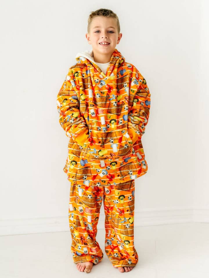 Sudadera con capucha de felpa de gran tamaño - Fútbol para venta al por mayor de Macaron + Me