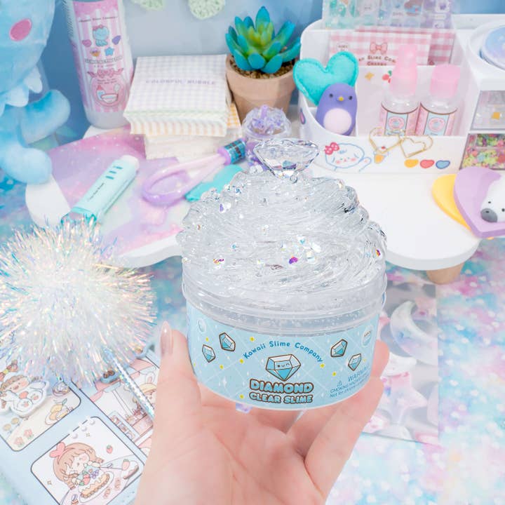 Kawaii Slime Company - Wholesale Putty/Slime - Kids - Diamond Clear Putty Slime (4pcs/case)