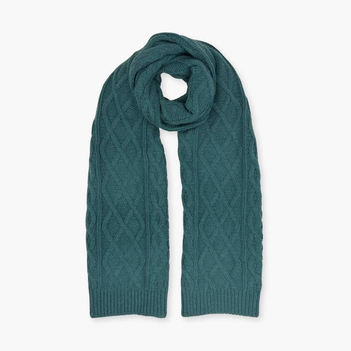 Humble Hilo Knitted Scarf, Cable Knit Scarf for wholesale by Humble Hilo