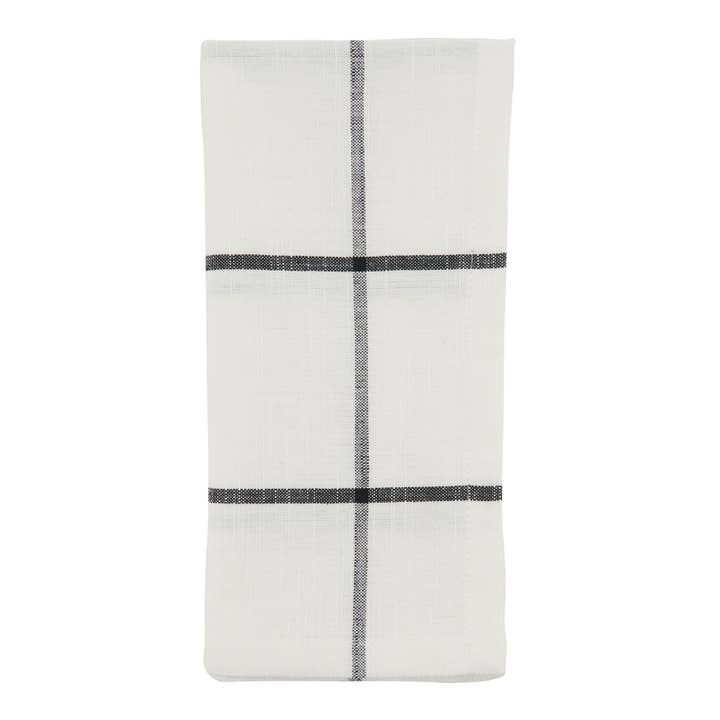 Saro Lifestyle - Wholesale Dinner & Cloth Napkin - Plaid Napkin - Windowpane Design