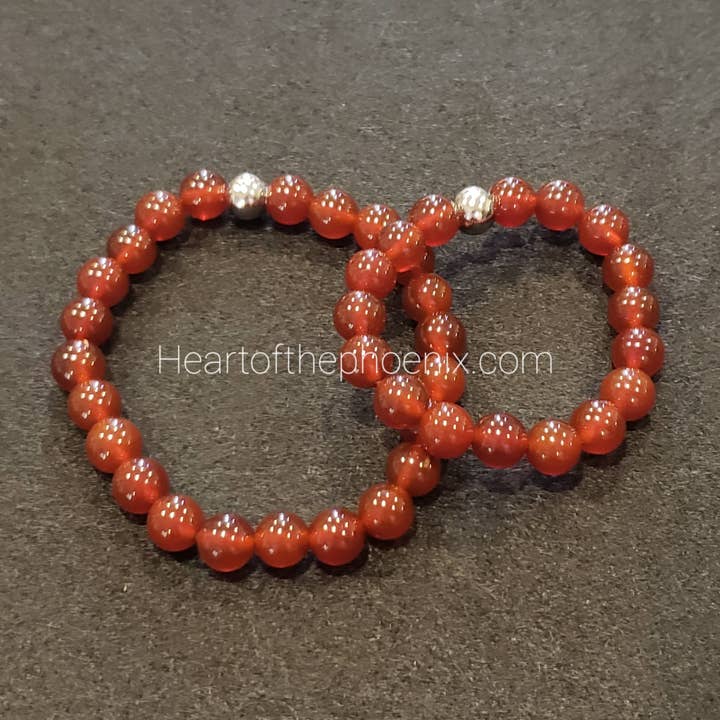 Carnelian Bracelet Adult/Child or Custom Sizes for wholesale by Heart of The Phoenix