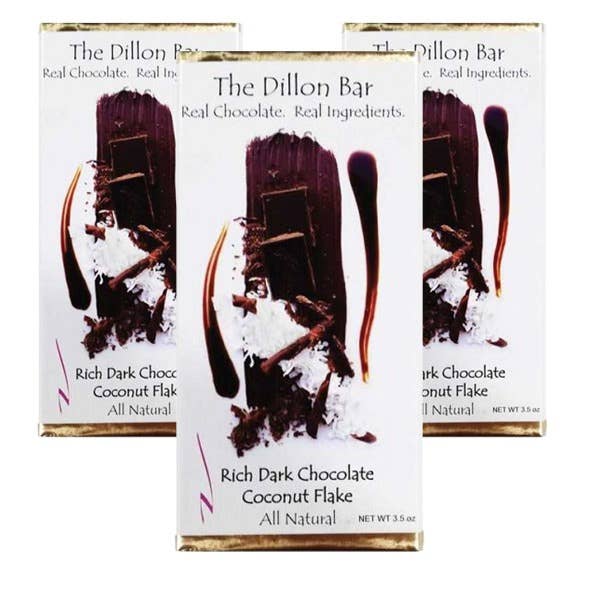 Dark Chocolate Coconut for wholesale by Dillon's Chocolates, llc