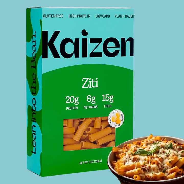 Kaizen Food Company - Wholesale Pasta - Ziti 6g Net Carb High Protein Pasta - Low Carb, Keto