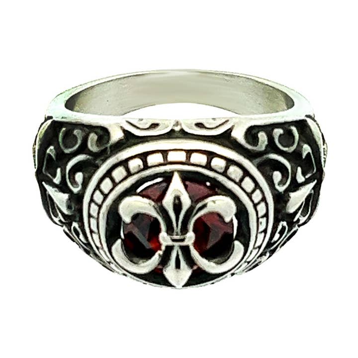 Bague en strass pour homme - ZM2364E576 pour la vente par AMORINO SRL