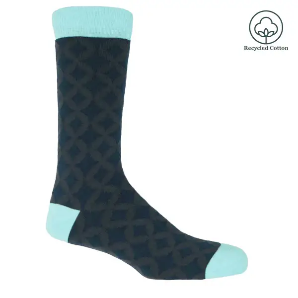 Peper Harow Socks – Engroshandel Strømper - Herre – Mosaic herresokker af genbrugsmaterialer3