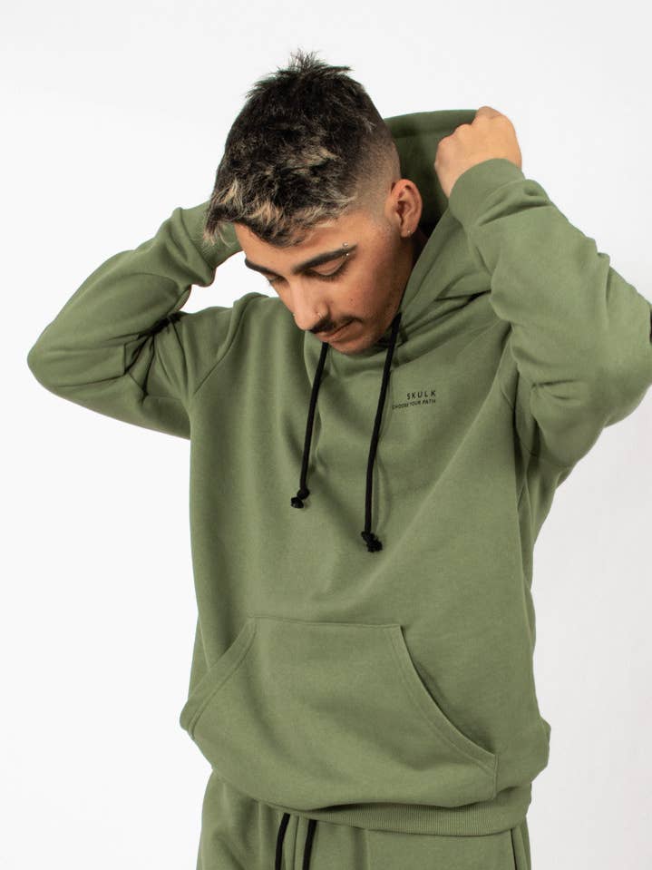 StockNow Unipessoal - Wholesale Hoodie - Men's - Hoodie Basic Olive0