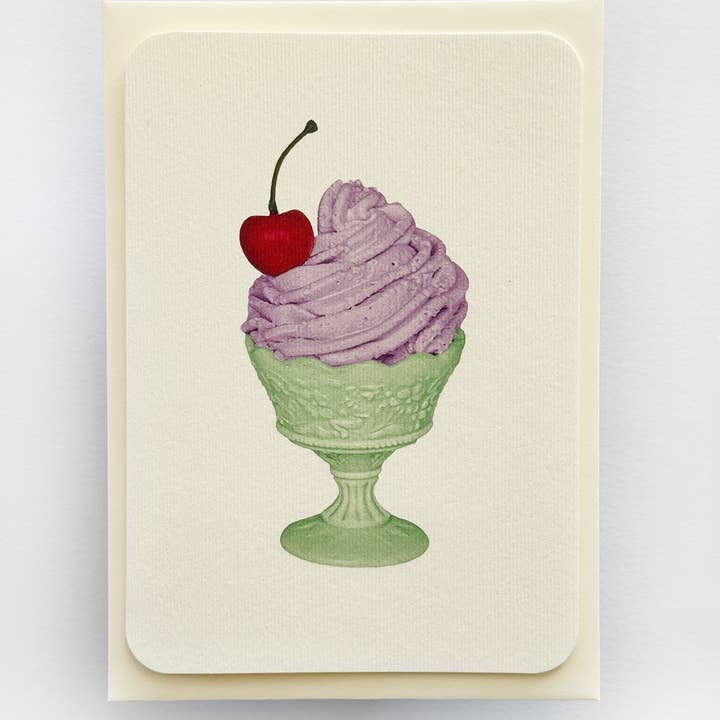 Canonbury Press – wholesale Birthday card – Lavender Chantilly Cream Greeting Card | Birthday Card2
