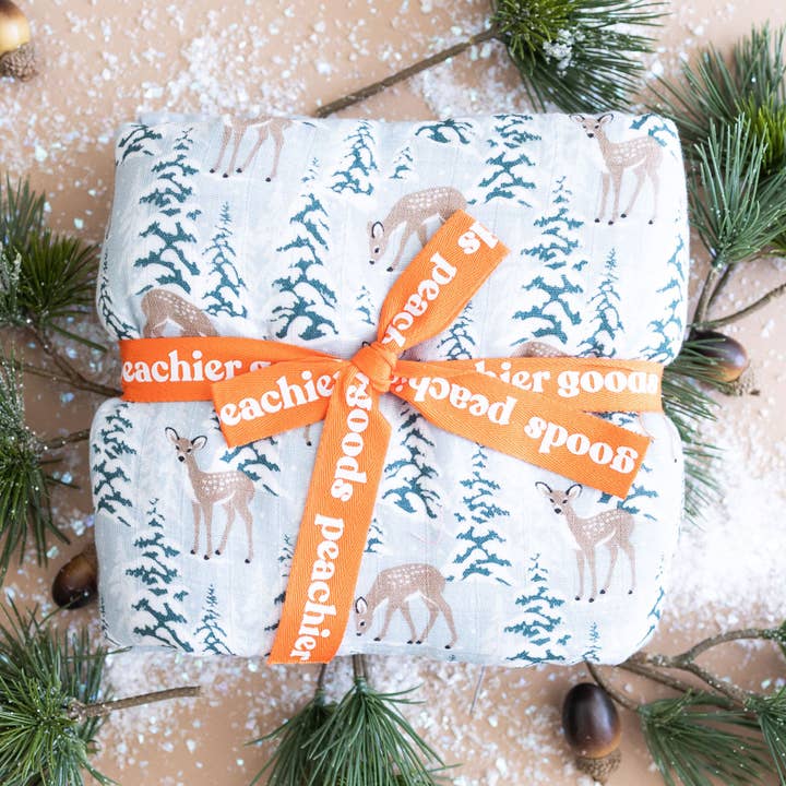 Peachier Goods - Wholesale Bedding Blanket - Kids & Baby - Blitzen & Nova Blue Reversible Blanket2