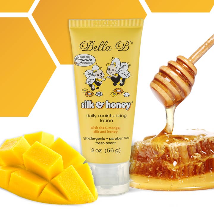 Lozione idratante quotidiana Silk & Honey Baby Trial Size 2oz per la vendita all'ingrosso da parte di Bella B
